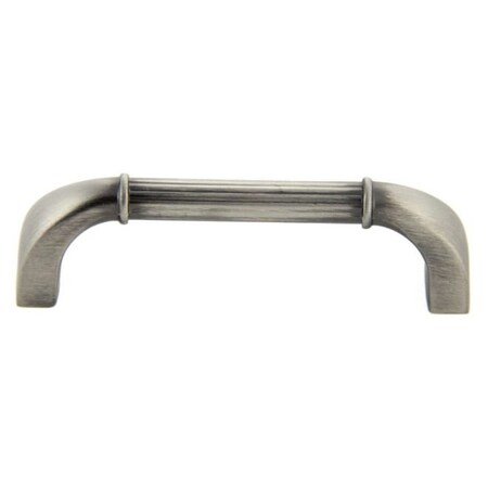 Crown 4-1/2" Deco Cabinet Pull 3-3/4" Center to Center Satin Pewter Finish CHP80281APH